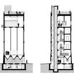 Řez příčný. Zdroj: STUDIO PROKŠ PŘIKRYL ARCHITEKTI 