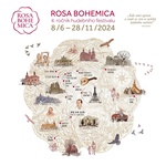 Mapa 4. ročníku festivalu Rosa Bohemica je ve tvaru růže. Foto: Rosa Bohemica