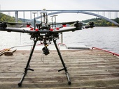 Drony se využívají k inspekci stavebních konstrukcí. Zdroj: Drony SIT Drony se využívají k inspekci stavebních konstrukcí. Zdroj: Drony SIT