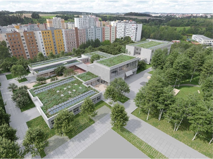 Mezigenerační centrum Osmička, Tábor, 1. místo, NEUHÄUSL HUNAL s. r. o.. Vítězné projekty ČKA. Zdroj: Česká komora architektů (ČKA)